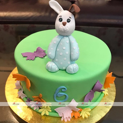 "Rabbit Fondant Cake - 3kgs ( The Bread Basket) - Click here to View more details about this Product